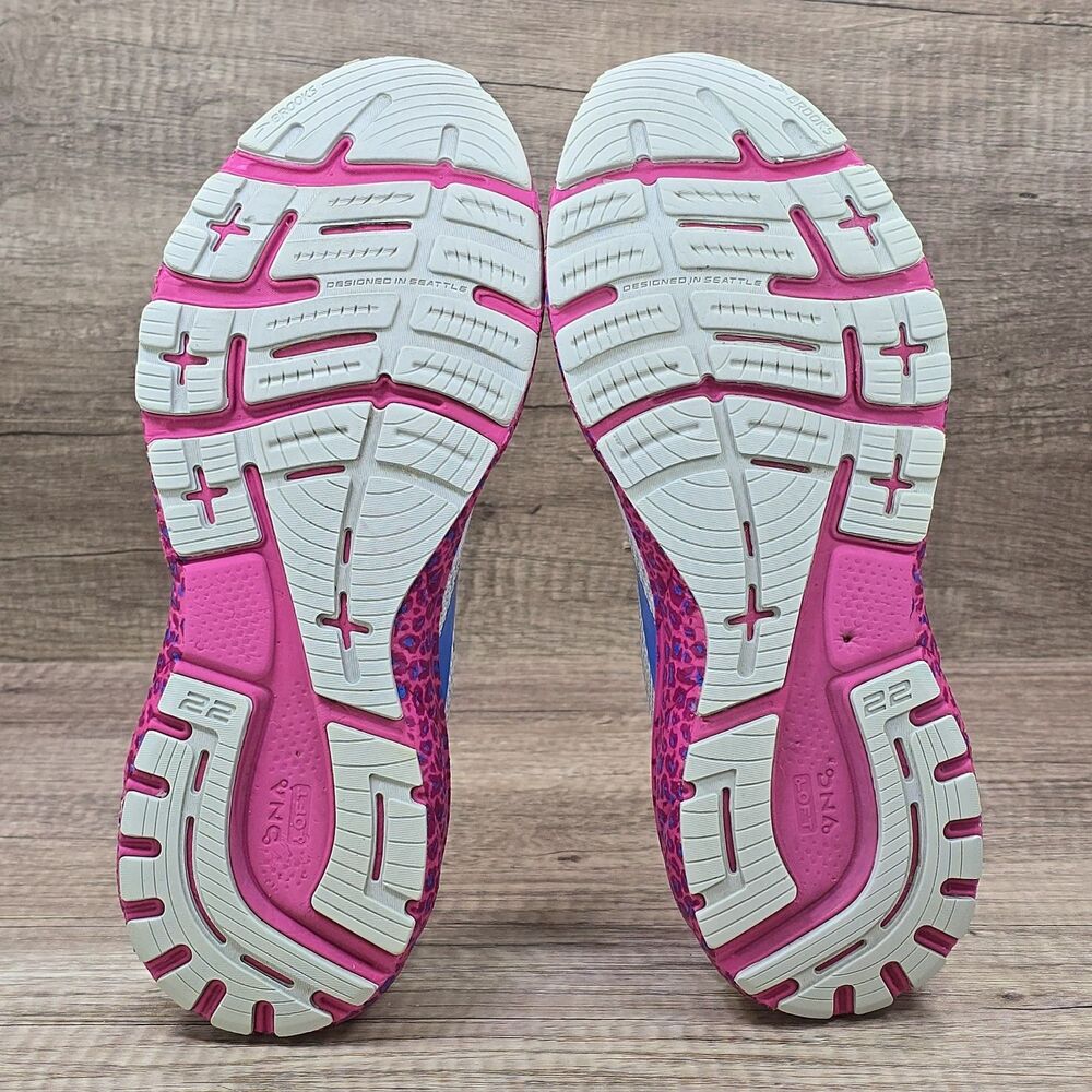 Brooks Adrenaline GTS 22 Women's Sz 10.5 B Light Gray Pink Shoes READ DESCRIPTIO - Picture 6 of 11
